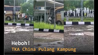 Heboh! Ratusan Orang Kenakan Hazmat di Bandara SMB II | Ternyata TKA China Pulang Kampung