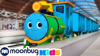 Counting 1 to 10 Trains | Little Baby Bum | Trains for Children | Train Song | Moonbug for Kids