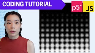 p5.js Coding Tutorial | Circular Grid Graphics (Nested Loop / 2D Array)