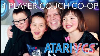 Guntech 4-player couch co-op multiplayer on Atari VCS!