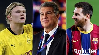 Barcelona News Round-Up ft Laporta's Plans: Messi's Future, Erling Haaland & La Masia