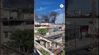 Incêndio em fábrica de roupas no Rio de Janeiro: veja imagens