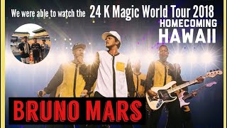 BRUNO MARS Hawaii Concert / 24K Magic World Tour 2018 / #MyJourneyToWatchMyIdol