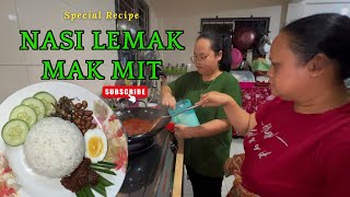 🔴 LAKU KERAS‼️ NASI LEMAK SAMBAL LIKAT MAK MIT SEMEMANGNYA NYAMAI 👍