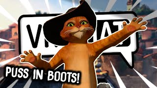 Puss In Boots Escapes DEATH In VRCHAT! - Funny VR Moments