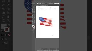 How to Make a Wrapping Flag in Illustrator #shorts #illustrator #design #designer