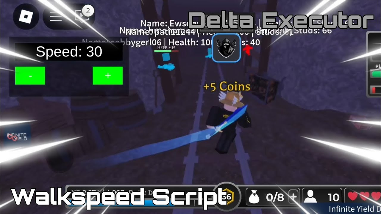Walkspeed Script Roblox Delta Executor Youtube