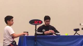 (Former) Fastest official Roux solve - Kian Mansour (5.93) - Cubing Under The Stars 2018 3x3 finals