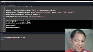 Python Level 1 - Groundwork 17A - tkinter widgets