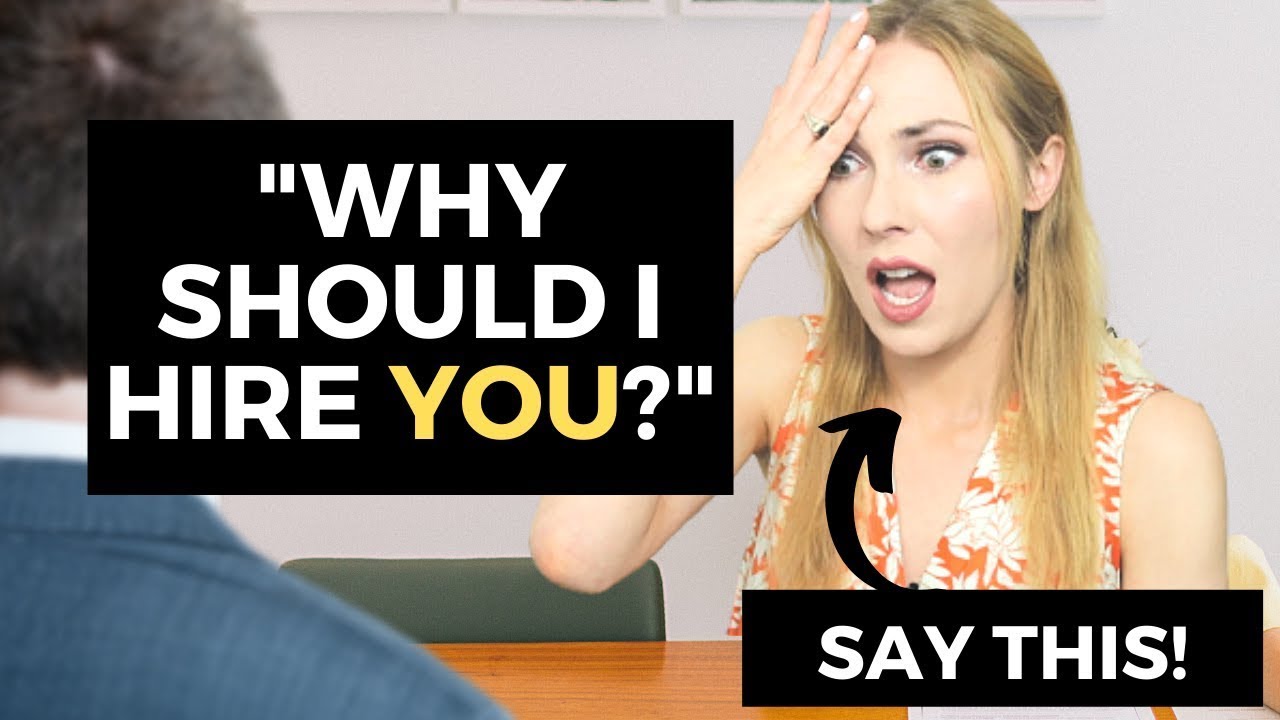 “Why Should I Hire You?” BEST Answer In The Job Interview - YouTube