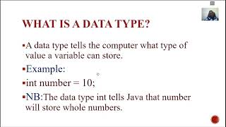 LESSON 4 VARIABLES & DATA TYPES