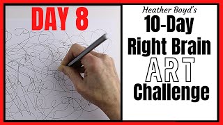 Day 8 // 10-Day Right Brain Art Challenge // Automatic Drawing