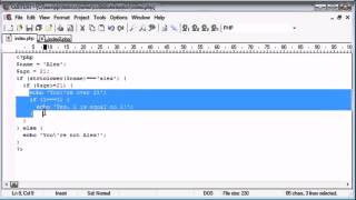Beginner PHP Tutorial - Lesson №8 - Indentation