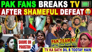 PAKISTANI FANS BREAKS TV AFTER LOSING TO INDIA | INDIA VS PAK CHAMPIONS TROPHY | PAK ANGRY REACTION