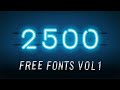 2500 Free Beautiful Fonts -  [ Vol-1] Download NOW! 📩 | Best Free Fonts Bundle For Designers