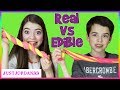 Edible Slime vs Real Slime / JustJordan33