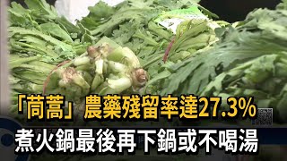 煮火鍋最後再下鍋！ 「茼蒿」農藥殘留率達27.3%－民視台語新聞