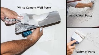 चॉक मिट्टी और पुट्टी में अंतर क्या होता है | chalk mitti vs putty | painters near me