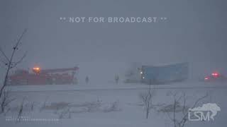 12-05-2024 Erie County, PA - Intense Whiteout Conditions, Blizzard Warning, Plows, Stuck Vehicle