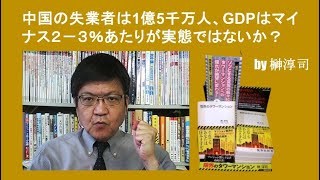 中国の失業者は1億5千万人、GDPはマイナス２－３％あたりが実態ではないか？ by榊淳司