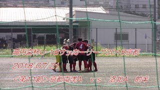 2018/07/21 高円宮杯U-18トップリーグ京都　＜第11節＞京都両洋Avs洛北A　前半ダイジェスト