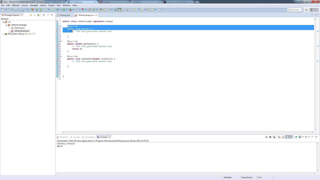 Java Interface Design Tutorial Boolprovider