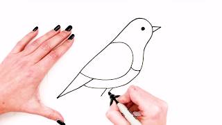 How To Draw A Bird Step By Step 🐦| Bird Drawing EASY| Super Easy Drawings For Kids