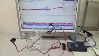 超音波のスイープ発振制御実験（超音波システム研究所）