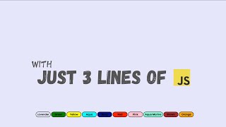 Create this Background Color Switcher with just 3 lines of JavaScript | JS DOM | CodeWithAlpha