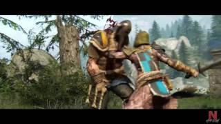 For Honor - All Character classes gameplay cinematic videos ( vikings , samurais , knights )