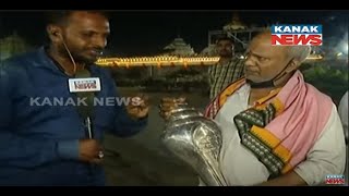 Devotee Donates Silver Conch To Puri Srimandir