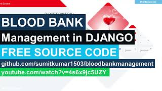 Blood Bank Management System in Django
