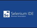 selenium ide test case creation, testing, and saving file and opening