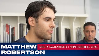 New York Rangers: Matthew Robertson Media Availability | September 13, 2023