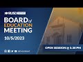 LIVE STREAM: RUSD Board Meeting 10-5-2023