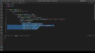 Scourgify -Problem Set 6 (CS50's Introduction to Programming with Python)