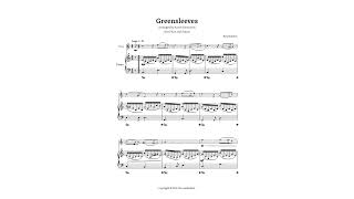 Greensleeves — For Flute and Piano — Sheet Music