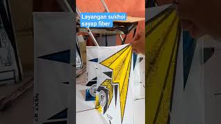 Layangan sukhoi sayap fiber #adulayangan #layangansukhoi #shorts #layanganjepret #hobbylayangan