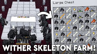 Minecraft Wither Skeleton Farm 1.20.2 - BEST DESIGN - SIMPLE EASY!