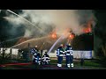 Grote Brand boerderij met rietenkap aan het Zandpad in Maarssen 🚒🚒🚒