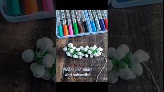 How to make a tissue paper Jasmine flower/DIY Artificial paper flower Garland #youtube #shorts