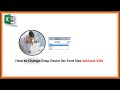 How to Change Drop Down list Font Size without VBA