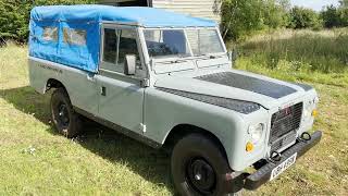 motodrome 1980 land rover series III 109 stage 1 V8 for sale walkaround