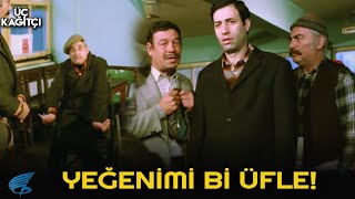 Üç Kağıtçı Türk Filmi | Rıfkı Önüne Geleni Üflüyor!