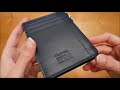 porta carte di credito in pelle con protezione rfid unboxing