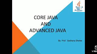 Difference Between Core Java & Advanced Java