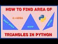 How to Find the Area of a Triangle in Python