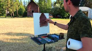 Daniel Keys in Summer Barn: Plein Air Painting Trailer #1