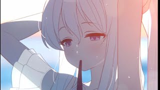 月雪ミヤコ(水着)　メモリアルロビー　メモロビ　CV : 藤田茜　【ブルーアーカイブ　Blue Archive】【ブルアカ】