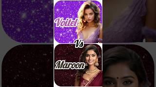 Voitel 💜 Vs Maroon 🥰//dress👗//nails 💅//necklace 👀//fashion ✨️#fashion